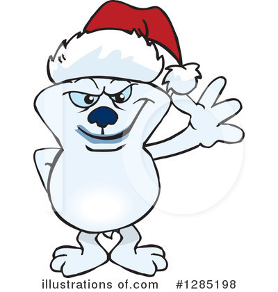 Polar Bear Clipart #1285198 by Dennis Holmes Designs