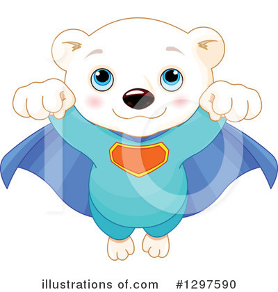 Royalty-Free (RF) Polar Bear Clipart Illustration by Pushkin - Stock Sample #1297590