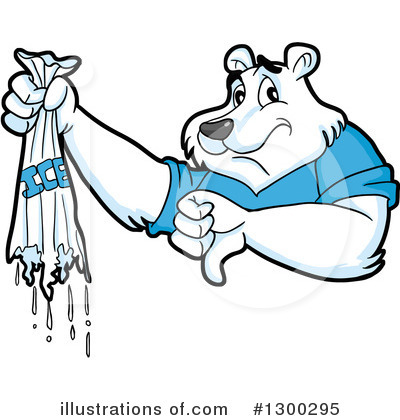 Royalty-Free (RF) Polar Bear Clipart Illustration by LaffToon - Stock Sample #1300295