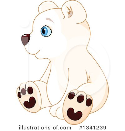 Royalty-Free (RF) Polar Bear Clipart Illustration by Pushkin - Stock Sample #1341239