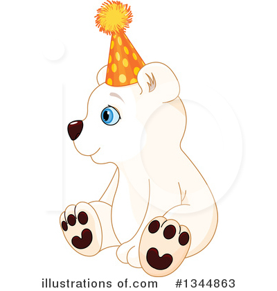 Royalty-Free (RF) Polar Bear Clipart Illustration by Pushkin - Stock Sample #1344863
