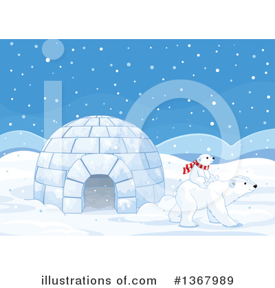 Royalty-Free (RF) Polar Bear Clipart Illustration by Pushkin - Stock Sample #1367989