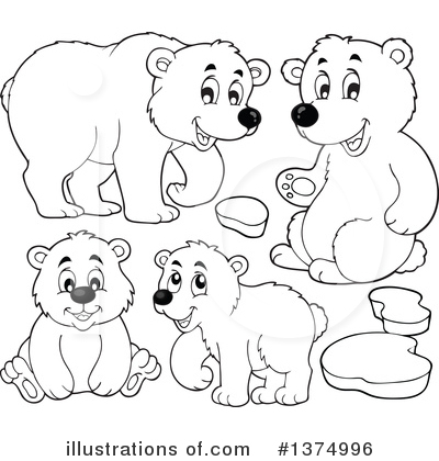Royalty-Free (RF) Polar Bear Clipart Illustration by visekart - Stock Sample #1374996