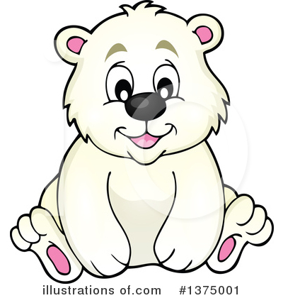 Royalty-Free (RF) Polar Bear Clipart Illustration by visekart - Stock Sample #1375001