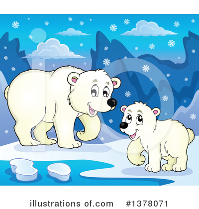 Royalty-Free (RF) Polar Bear Clipart Illustration by visekart - Stock Sample #1378071