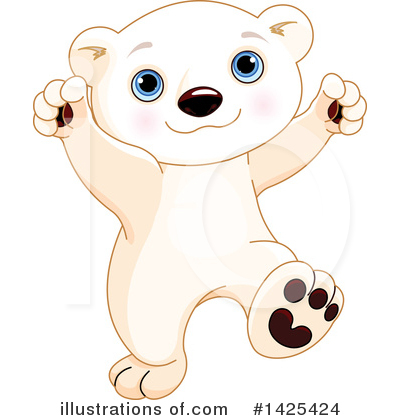 Royalty-Free (RF) Polar Bear Clipart Illustration by Pushkin - Stock Sample #1425424