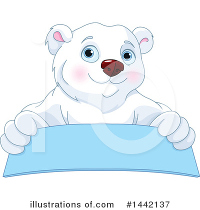 Royalty-Free (RF) Polar Bear Clipart Illustration by Pushkin - Stock Sample #1442137