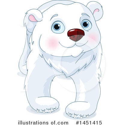 Polar Bear Clipart #1451415 by Pushkin