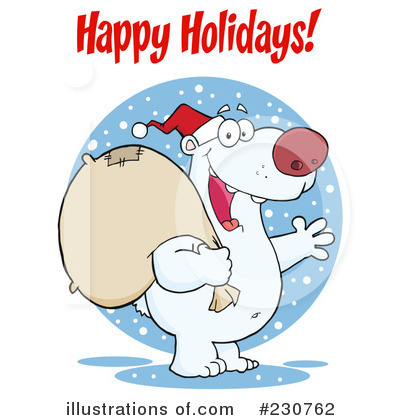Royalty-Free (RF) Polar Bear Clipart Illustration by Hit Toon - Stock Sample #230762