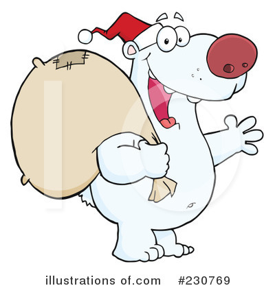 Royalty-Free (RF) Polar Bear Clipart Illustration by Hit Toon - Stock Sample #230769