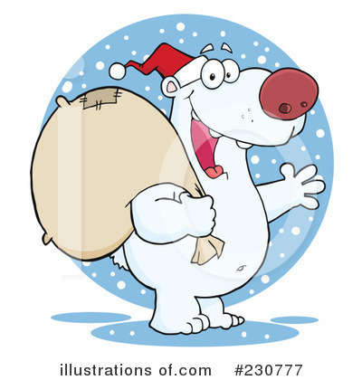Royalty-Free (RF) Polar Bear Clipart Illustration by Hit Toon - Stock Sample #230777