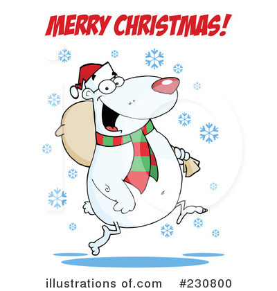 Royalty-Free (RF) Polar Bear Clipart Illustration by Hit Toon - Stock Sample #230800