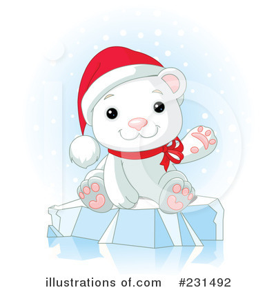 Royalty-Free (RF) Polar Bear Clipart Illustration by Pushkin - Stock Sample #231492