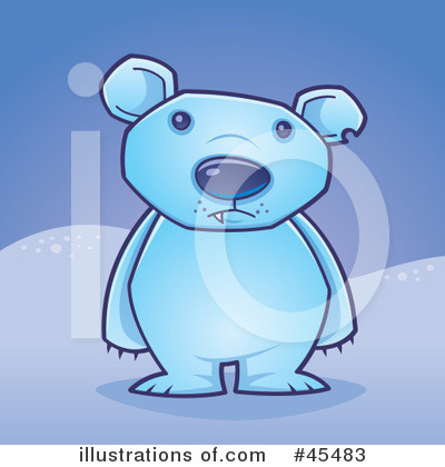 Royalty-Free (RF) Polar Bear Clipart Illustration by John Schwegel - Stock Sample #45483
