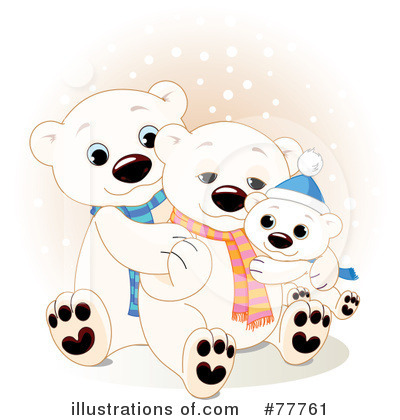 Royalty-Free (RF) Polar Bear Clipart Illustration by Pushkin - Stock Sample #77761