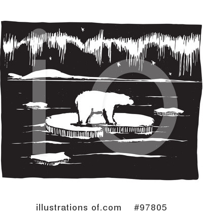 Royalty-Free (RF) Polar Bear Clipart Illustration by xunantunich - Stock Sample #97805