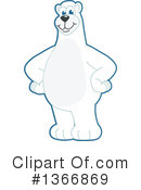 Polar Bear School Mascot Clipart #1366869 by Mascot Junction