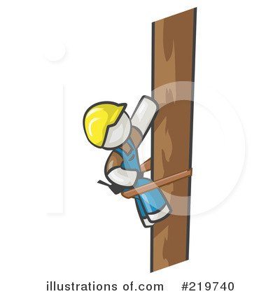 Phone Pole Clipart #219740 by Leo Blanchette