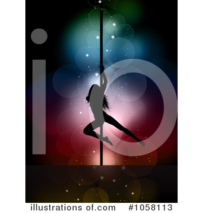 Royalty-Free (RF) Pole Dancer Clipart Illustration by KJ Pargeter - Stock Sample #1058113