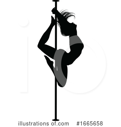 Royalty-Free (RF) Pole Dancer Clipart Illustration by AtStockIllustration - Stock Sample #1665658