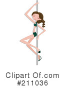 Pole Dancer Clipart #211036 by BNP Design Studio