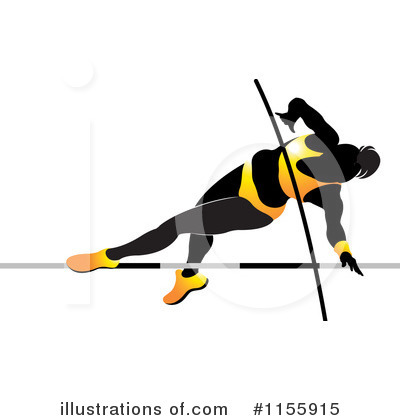 Royalty-Free (RF) Pole Vault Clipart Illustration by Lal Perera - Stock Sample #1155915