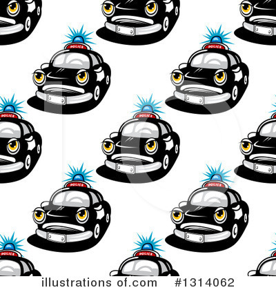 Royalty-Free (RF) Police Car Clipart Illustration by Vector Tradition SM - Stock Sample #1314062
