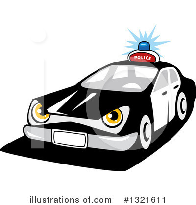 Police Car Clipart #1321611 by Vector Tradition SM