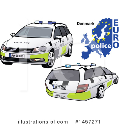 Royalty-Free (RF) Police Car Clipart Illustration by dero - Stock Sample #1457271