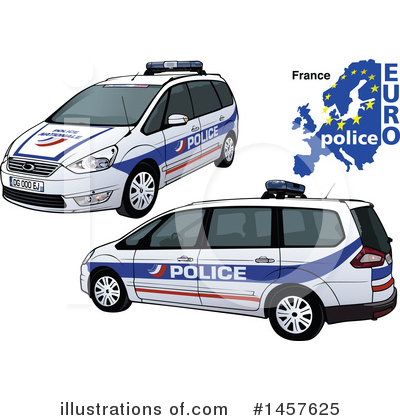 Royalty-Free (RF) Police Car Clipart Illustration by dero - Stock Sample #1457625