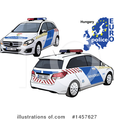 Police Car Clipart #1457627 by dero