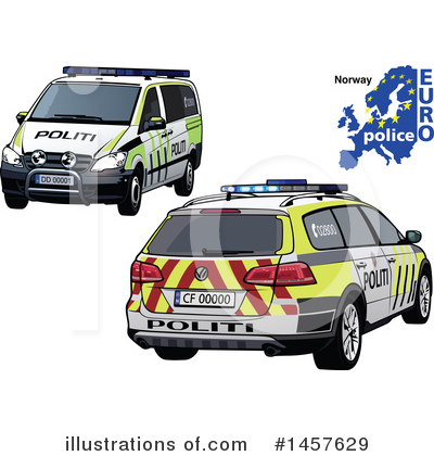 Royalty-Free (RF) Police Car Clipart Illustration by dero - Stock Sample #1457629