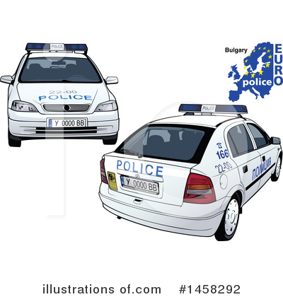 Royalty-Free (RF) Police Car Clipart Illustration by dero - Stock Sample #1458292