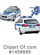 Police Car Clipart #1458689 by dero