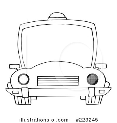Royalty-Free (RF) Police Car Clipart Illustration by Hit Toon - Stock Sample #223245