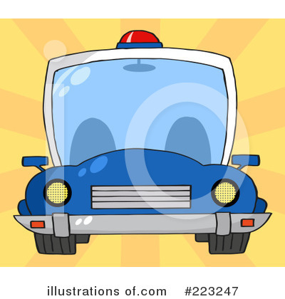 Cop Car Clipart #223247 by Hit Toon