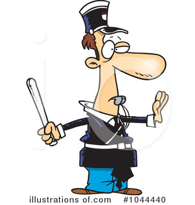 Royalty-Free (RF) Police Clipart Illustration by toonaday - Stock Sample #1044440