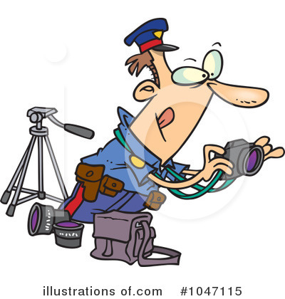 Royalty-Free (RF) Police Clipart Illustration by toonaday - Stock Sample #1047115