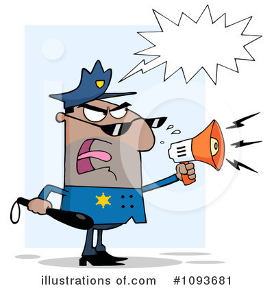 Police Man Clipart #1093681 by Hit Toon