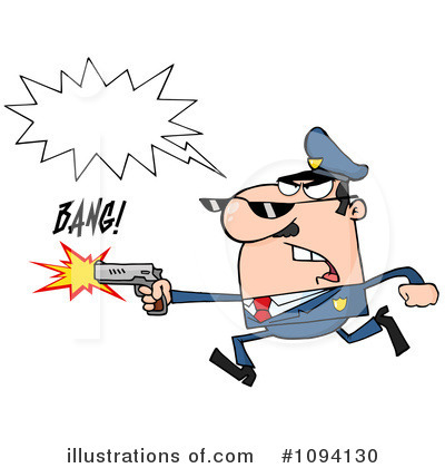 Royalty-Free (RF) Police Clipart Illustration by Hit Toon - Stock Sample #1094130