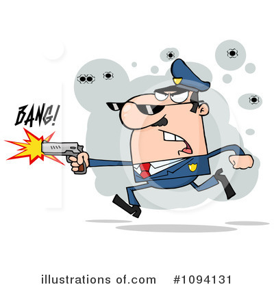 Royalty-Free (RF) Police Clipart Illustration by Hit Toon - Stock Sample #1094131