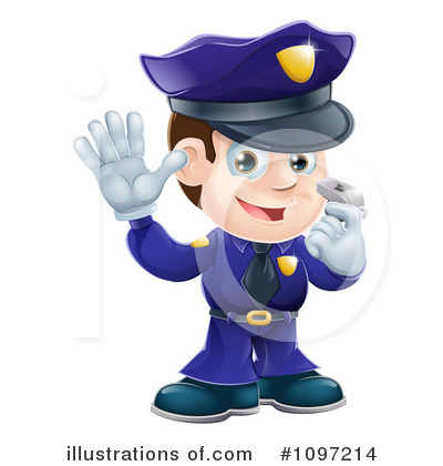 Royalty-Free (RF) Police Clipart Illustration by AtStockIllustration - Stock Sample #1097214