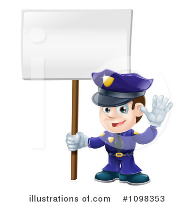 Royalty-Free (RF) Police Clipart Illustration by AtStockIllustration - Stock Sample #1098353