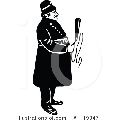 Royalty-Free (RF) Police Clipart Illustration by Prawny Vintage - Stock Sample #1119947