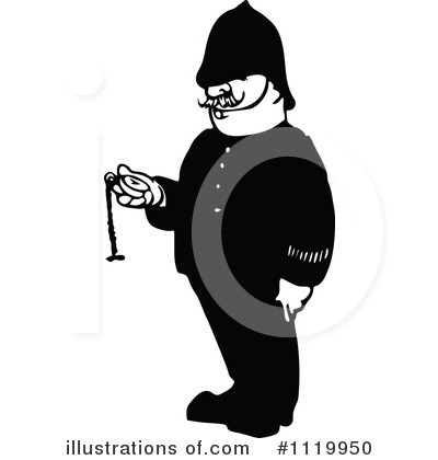 Royalty-Free (RF) Police Clipart Illustration by Prawny Vintage - Stock Sample #1119950