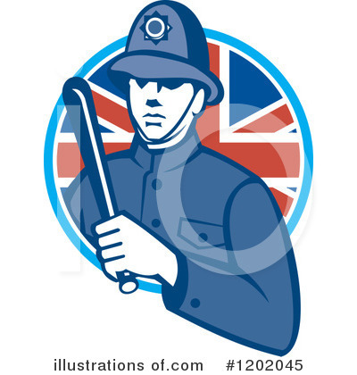 Royalty-Free (RF) Police Clipart Illustration by patrimonio - Stock Sample #1202045