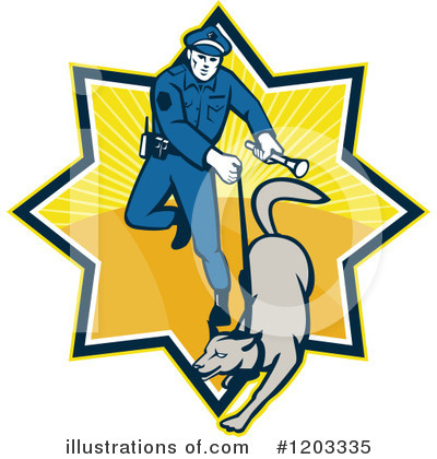 Royalty-Free (RF) Police Clipart Illustration by patrimonio - Stock Sample #1203335