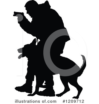 Royalty-Free (RF) Police Clipart Illustration by Maria Bell - Stock Sample #1209712