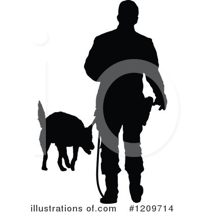 German Shepherd Clipart #1209714 by Maria Bell