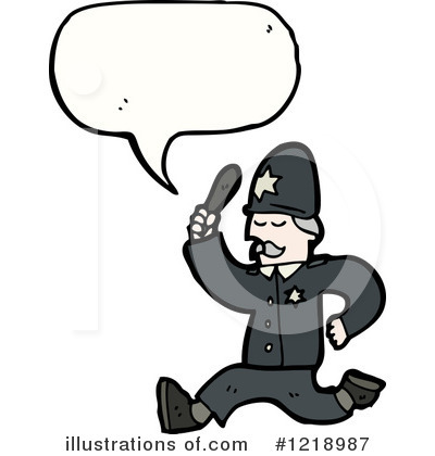 Royalty-Free (RF) Police Clipart Illustration by lineartestpilot - Stock Sample #1218987